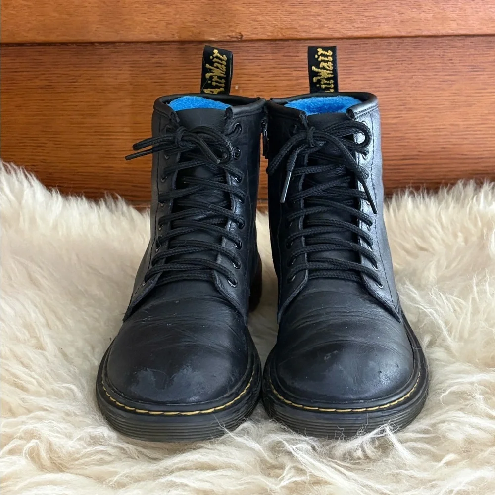 Dr. Martens Kids Black 1460 Junior Leather Lace-Up Ankle Boots